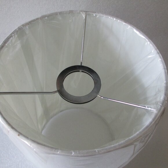 SET OF 2 TALL WHITE LAMPSHADES - Picture 8 of 9